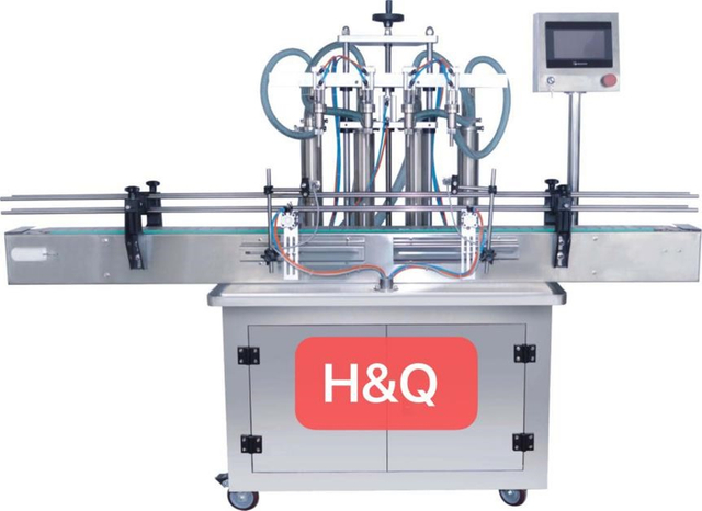 Machine de remplissage de liquide à haute viscosité à piston entièrement automatique HQ-6GB